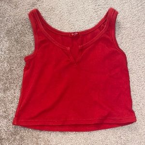 Brandy melville John Galt red tank too crop top size small!